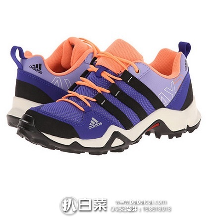 6pm：Adidas 阿迪达斯 Outdoor AX2 童款运动鞋 原价$60，现特价$29.99，公码9折$26.99，到手约￥245