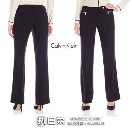 Calvin Klein 女士 Straight-Leg Suit Pant 直筒西裤 Calvin Klein 女士 Straight-Leg Suit Pant 直筒西裤 原价,现3折.85