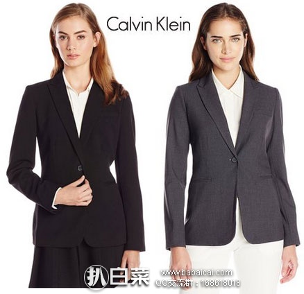 Calvin Klein 女士 Single-Button Suit Jacket 单粒扣西装外套 原价,现降至3.4折.41