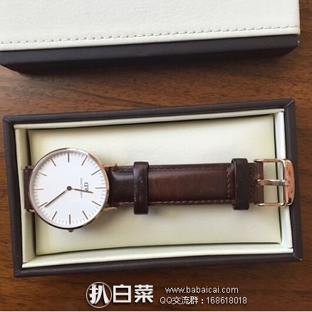 英国亚马逊:Daniel Wellington 丹尼尔惠灵顿 0511DW 时尚英腕表男女中性款 原价£159,现£70.65,直邮退税+用码减£10实付新低£48.88,再加运费和关税到手约¥532