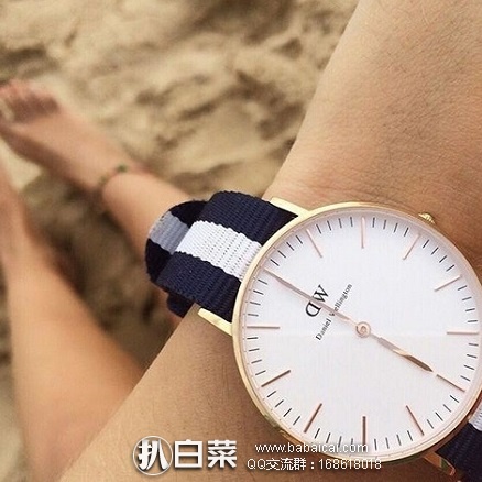 英国亚马逊:Daniel Wellington 丹尼尔惠灵顿 0503DW 女士时尚腕表 原价£129,现£54.83,直邮退税实付新低£45.69,直邮到手仅¥480