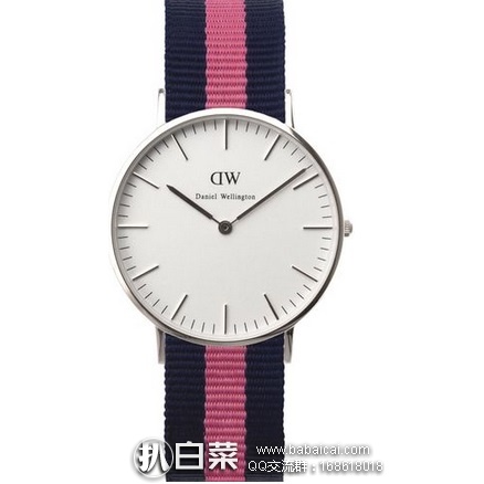 西班牙亚马逊：Daniel Wellington 丹尼尔惠灵顿 0604DW 女款时尚腕表 原价€139，现€67.29，直邮退税实付€55.61，直邮到手约￥522