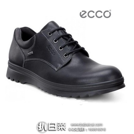 6pm：ECCO 爱步 男士GTX防水真皮休闲鞋 原价$190，现$89.99，到手￥695