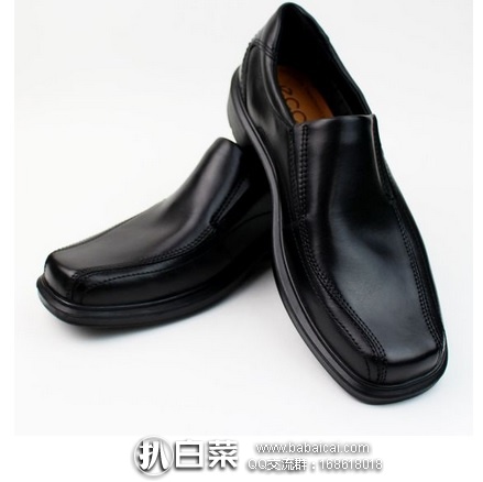 英国亚马逊：ECCO 爱步 赫尔辛基 Helsinki Slip On 男式正装一脚蹬皮鞋 原价£110，现£55.82，直邮退税实付新低£46.52，直邮含税到手￥537