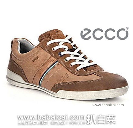 6PM：ECCO 爱步  Enrico Retro Sneaker  男士 真皮系带休闲鞋（原价$160，现$79.99 ），公码9折后新低$71.99
