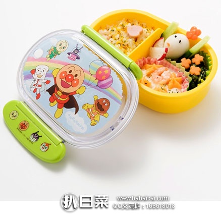 日本亚马逊：日本 LEC 面包超人 儿童便当盒餐盒 300ML 300ML  好价880日元（约￥58元）