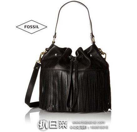Fossil 化石 女士 真皮 大号流苏水桶包 Fossil 化石 女士 真皮 大号流苏水桶包 原价8,现降至.19