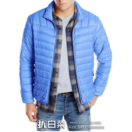 Hawke & Co 男士 轻量级 可压缩 羽绒服 原价$195，现$32.37，到手约￥255