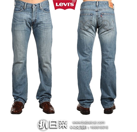 6PM:Levi's 李维斯 514 Straight 男士 经典款直筒牛仔裤 (原价,现特价.04),公码9折后.14