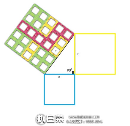 Magformers 麦格弗 毕达哥拉斯磁力益智玩具 47片 原价0,现历史新低.96