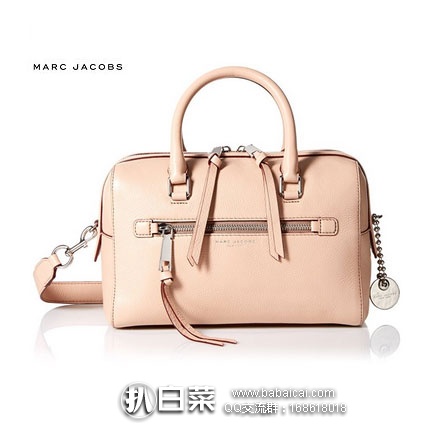 Marc Jacobs 女士 Recruit Bauletto Handbag Satchel Bag 真皮单肩斜挎包 原价$495，现降至4.1折$203.6