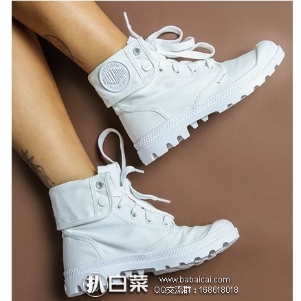 英国亚马逊:潮款!Palladium 帕拉丁 Us Baggy 女士休闲可翻折高帮鞋 原价£70,现£32.49,直邮退税实付£27.08,直邮含税到手仅¥352