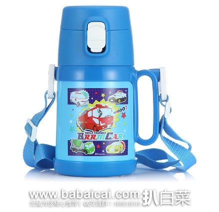亚马逊中国：日本 孔雀peacock 316不锈钢儿童吸管保温杯 400ml 带背带SSB-400  秒杀价￥169包邮