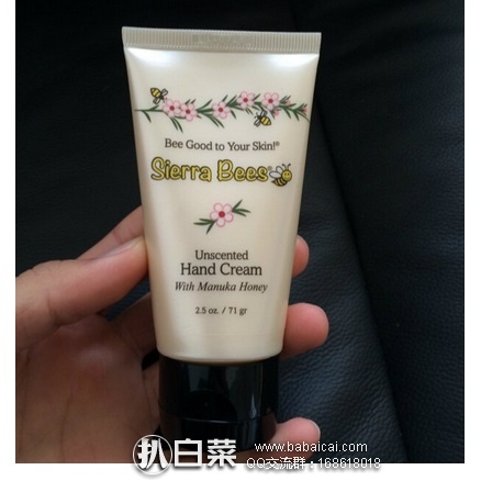 iHerb:Sierra Bees 无味护手霜含麦卢卡蜂蜜71g 原价$8,今日限时特价$1,凑单折后满$40直邮包邮,到手约¥7