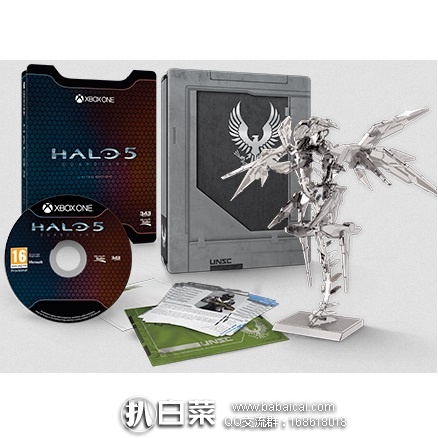 Halo 5 Guardians 光环5守护者Xbox One典藏限量版 原价$100，现2.4折历史新低$24.49