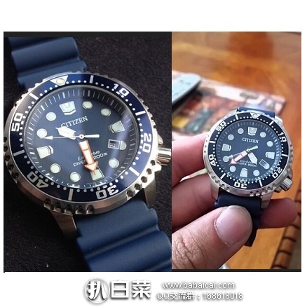 Citizen 西铁城 Promaster系列 BN0151-09L 男士光动能石英潜水表 原价5,现4.95