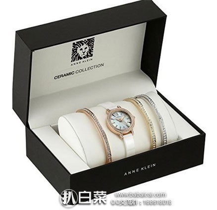 Anne klein 安妮克莱恩 AK/2180WTST 女士 腕表&手镯套装  现降至.19