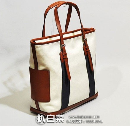 6PM：COACH 蔻驰 男士 Bleecker City Canvas City Tote 真皮 手提包  （原价8，现降至4.99），公码9折后8.49
