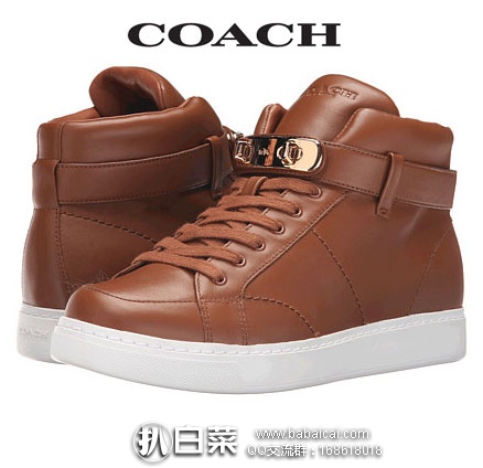 COACH 蔻驰 女士RICHMOND高帮真皮休闲鞋 6PM:COACH 蔻驰 女士 RICHMOND 高帮系带 真皮休闲鞋 原价5,现降至3.5折.99