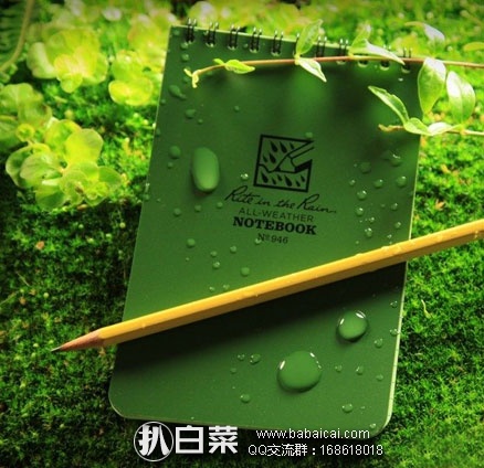 Rite in the Rain 全天候防水笔记本 Rite in the Rain 全天候防水笔记本 现降至.28,适合凑单!