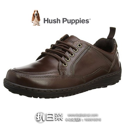 英国亚马逊：Hush Puppies 暇步士 Belfast 男士真皮休闲鞋  现售价£25.2，直邮退税实付£21