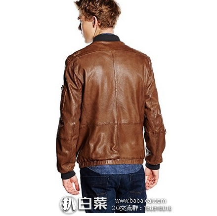 英国亚马逊:HUGO BOSS 雨果博斯 ORANGE 橙标系列 男士真皮夹克 原价£460,现£170.94,直邮退税实付新低£142.45,直邮含税到手仅¥1452