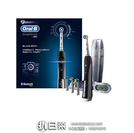 亚马逊海外购：Oral-B 博朗 欧乐-B Smart系列 6500 智能电动牙刷 套装（含4个刷头） 现特价￥505.19，直邮免运费，含税到手里历史新低￥6571