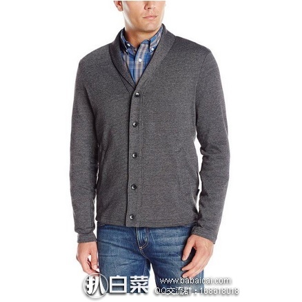 Perry Ellis 派瑞·艾力斯 Shawl 男款针织开衫 原价$70，现$34.99，直邮含税到手约￥307