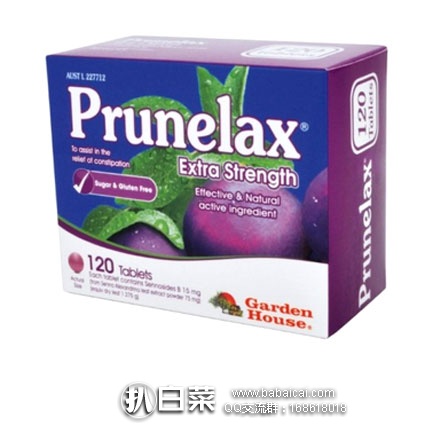 ChemistDirect澳洲线上药房:Prunelax 强效天然西梅提取精华片(缓解便秘/排宿便) 120片 现价AU.62(约¥74 元)