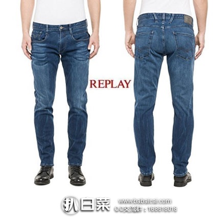 意大利亚马逊:REPLAY 男士修身牛仔裤 现降至€59.99,直邮退税后€49.17