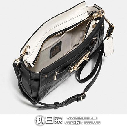 6PM:COACH 蔻驰 女士 鳄鱼压纹真皮单肩斜跨小包 原价5,现新低9.99