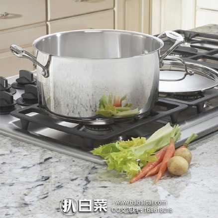 亚马逊海外购：Cuisinart 美膳雅 不锈钢汤锅炖锅（带不锈钢锅盖）  现价￥161.29
