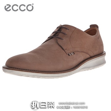 ECCO 爱步 Contoured 肯图 男士真皮系带休闲鞋 原价$180，现特价$119.95，网络星期一7折新低$83.97,到手￥670