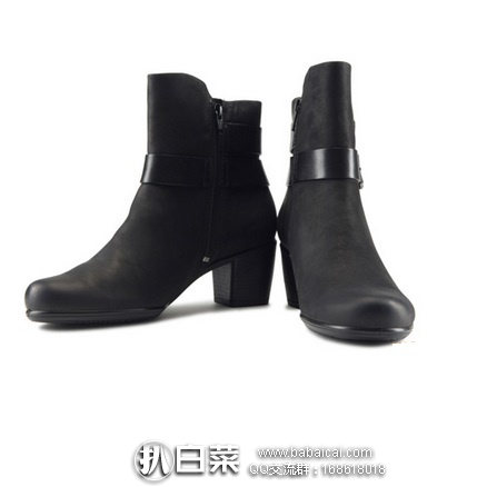 ECCO 爱步 Touch Mid Cut 女士 触感15系列真皮短靴 原价$130，现历史新低$70，到手￥565，国内￥1999+