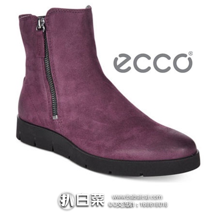 亚马逊海外购：ECCO 爱步 贝拉系列 女士真皮平底短靴 降至￥507.95元