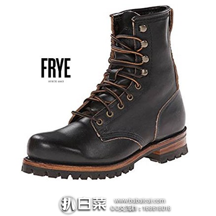 FRYE 弗莱 男士 高端款真皮系带靴 原价$388 ，现金盒特价3.9折$149.9