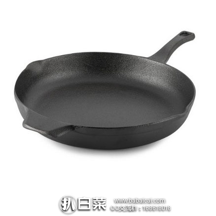 亚马逊海外购：Calphalon 卡福莱 平底铸铁锅30cm  降至新低￥203.37