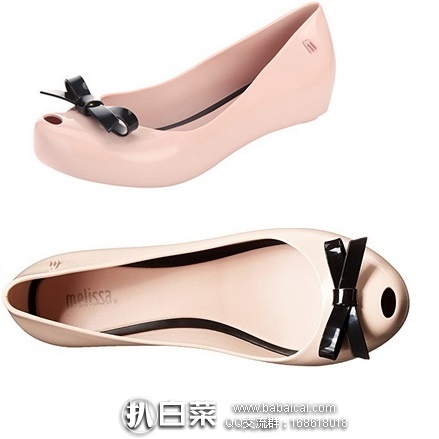 Mel by Melissa 梅丽莎 女士 ULTRAGIRL BOW系列 鱼嘴鞋 蝴蝶结果冻鞋 原价,现.99,黑五8折实付.79,直邮含税到手约¥335