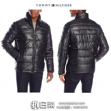 Tommy Hilfiger 汤米希尔费格 男士菱纹格棉服 原价$250，现降至2.1折$52.93