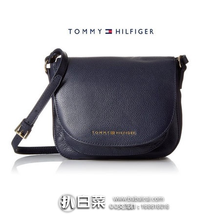 TOMMY HILFIGER 汤米·希尔费格 女款 真皮马鞍包 （原价$118，现$29.99），黑五7折新低$20.99