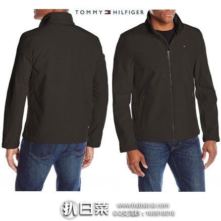 Tommy Hilfiger 汤米·希尔费格 男士 透气防泼水软壳外套（原价$170，现$49.69），黑五8折后$39.75