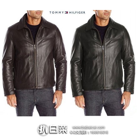 金盒特价,Tommy Hilfiger 汤米希尔费格 男士 小羊皮夹克 降至4.99