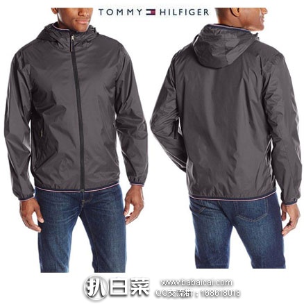 Tommy Hilfiger 汤米·希尔费格  男士 超轻风衣夹克（原价$170，现$40.62 ），黑五8折后$33.74