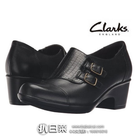 亚马逊海外购：Clarks 其乐 女士 真皮高跟浅口踝靴  原价$100，现降至￥256.63