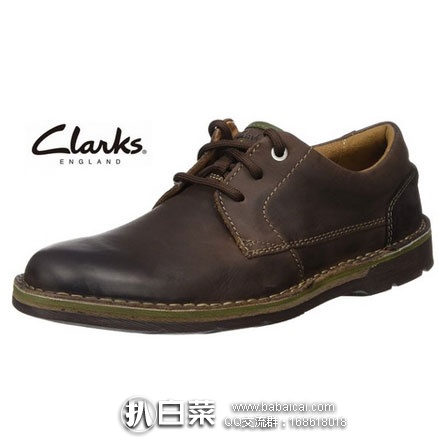亚马逊海外购：Clarks 其乐 男士 真皮3眼系带 休闲鞋  降至￥294.12