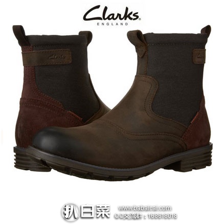 亚马逊海外购：Clarks 其乐 男士 高帮款真皮防水短靴  降至￥399.2