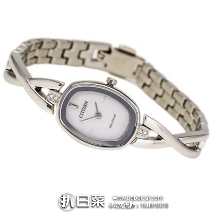 Citizen 西铁城 女士光动能手镯式腕表 （原价$250，现降至$150），网络星期一7折后$105