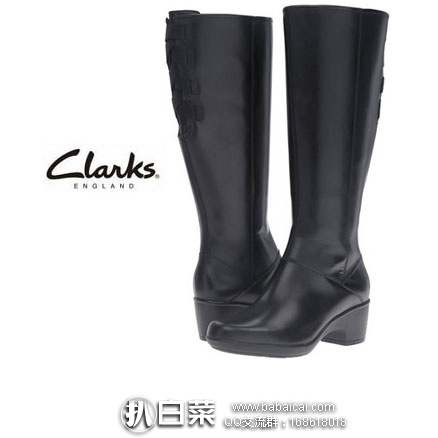 亚马逊海外购：Clarks 其乐 Malia Skylar 女士真皮长靴  原价0，现降至￥320.61