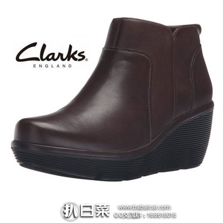亚马逊海外购：Clarks 其乐 Clarene Sun 女士真皮增高短靴  降至￥193.24
