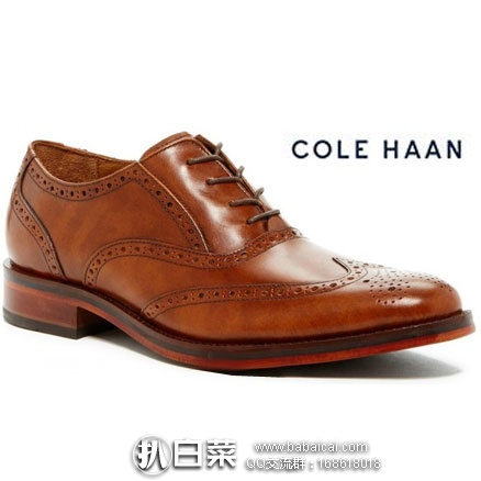 Cole Haan 可汗 男士 Madison Grand Wingtip Oxford  复古牛津鞋 （原价$248，现$88.78），网络星期一7折后$62.15起